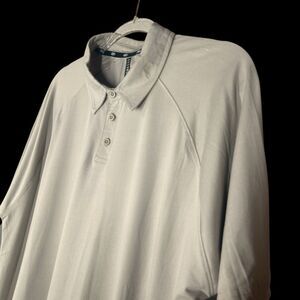 Legend Polo Shirt Mens Size XL Taupe Beige Anti-Odor 4-way Stretch Wicking